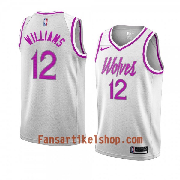 Minnesota Timberwolves Trikot C. J. Williams 12 2018-19 Nike Weiß Swingman - Herren